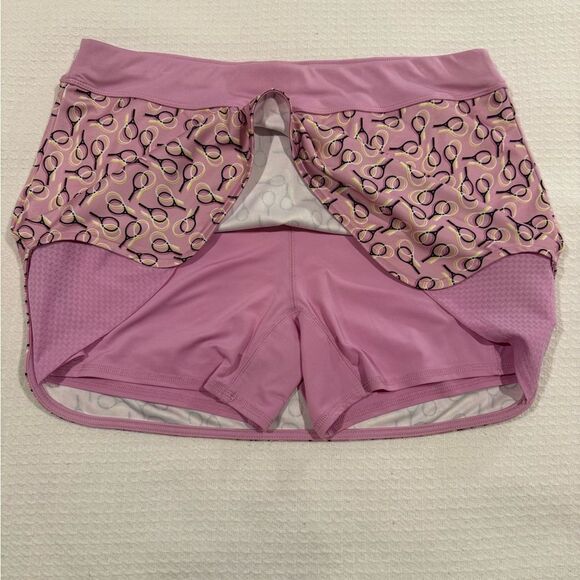 Grand Slam Performance Women’s Pink & Back Print Tennis Athletic Skort Large - Picture 3 of 8